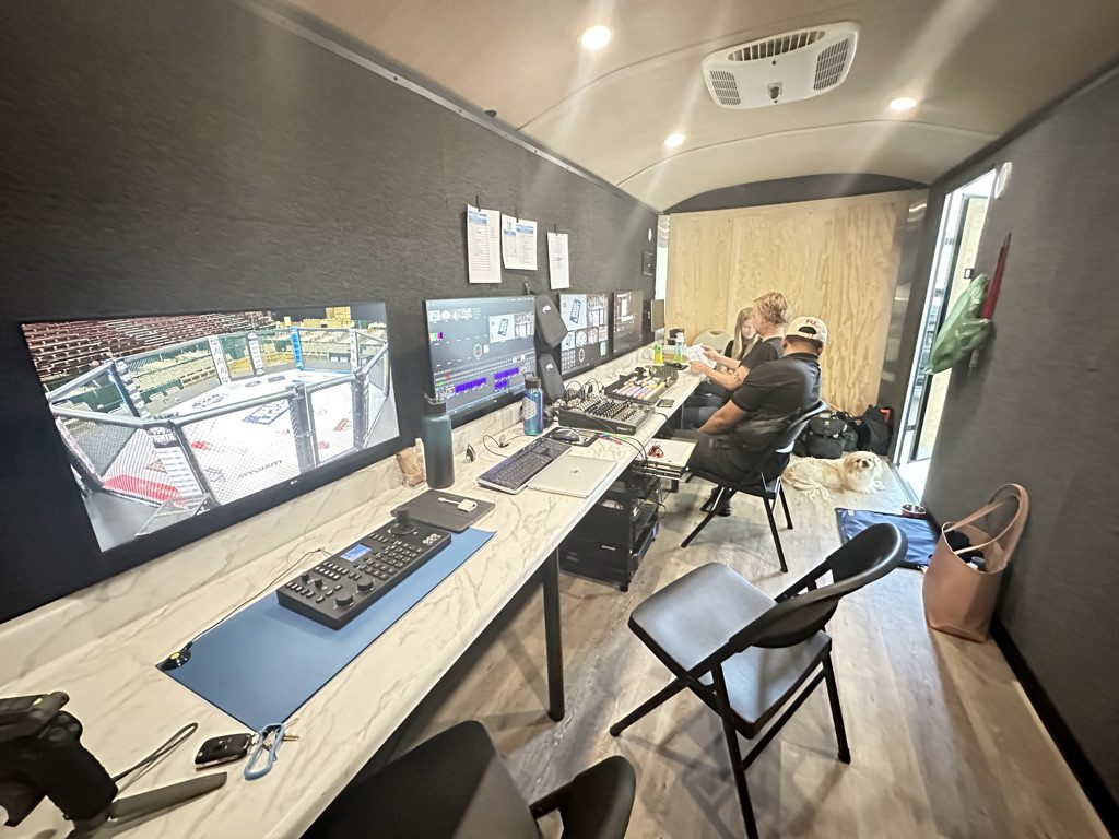 MyTV53 Sports crew producing a live MMA event broadcast